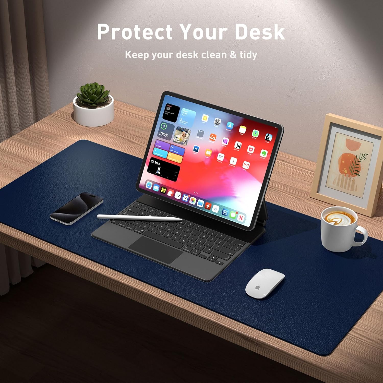 レザーオフィスパッド保護,大型マウスマット,滑り止め,防水, - Leather Desk Pad のレビューと価格